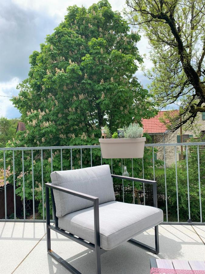 Fe Wo Brunnen - 120 Qm - Ruhige Lage - Viel Natur- Komfortabel - Grosser Balkon Und Garten Memmingen Extérieur photo